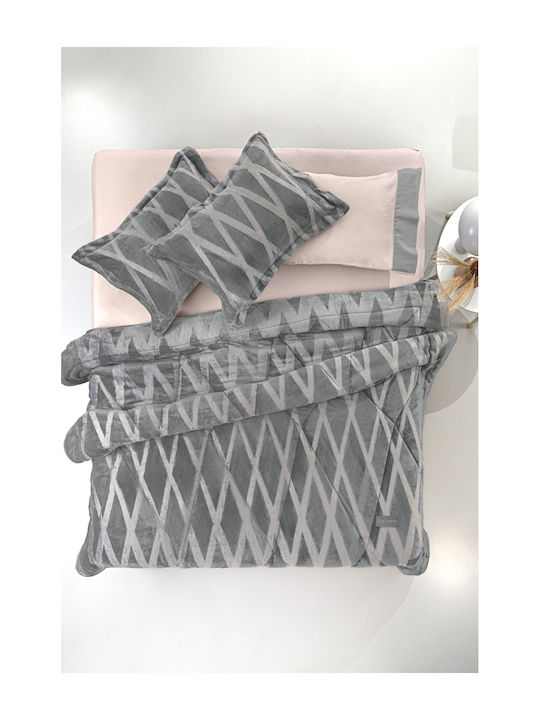 Guy Laroche Sherpa Comforter Set Semi-Double 18...