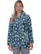 Comfort Damen-Wintermorgenmantel Petrol