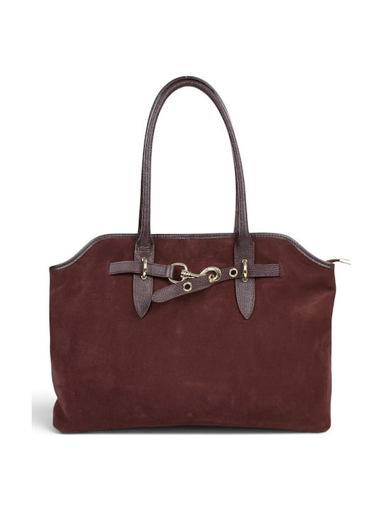 Passaggio Leather Burgundy Suede Leather Women'...