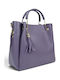 Leather Women's Tote Bag Purple