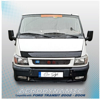 Car Hood Deflector Compatible Ford Transit V 2002–2006 Smartic Model Sma-000737