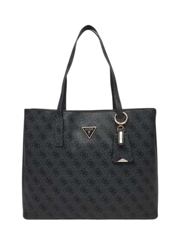 Guess Meridian Damen-Schultertasche Coal