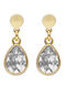 Women's Earrings Victoria Cruz A4218-07dt Gold-Plated 925 Silver with Zircon Stones