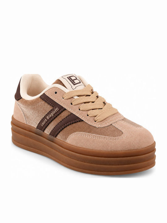 Women's Flatform Sneakers Brown