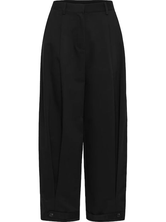 Evelina Women's Fabric Trousers Black