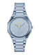 Women's 36mm Battery Watch with Blue Stainless Steel Bracelet