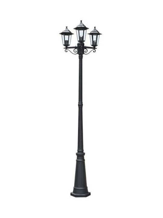 Domoletti Arna Φωτιστικό Κολώνα Εξωτερικού Χώρου 45W IP44 για Ντουί E27 Μαύρο