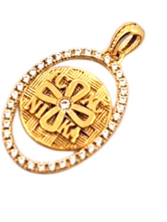 Rubini Charm Talisman din Aur 9K Rubini Charm Talisman din Aur 9K