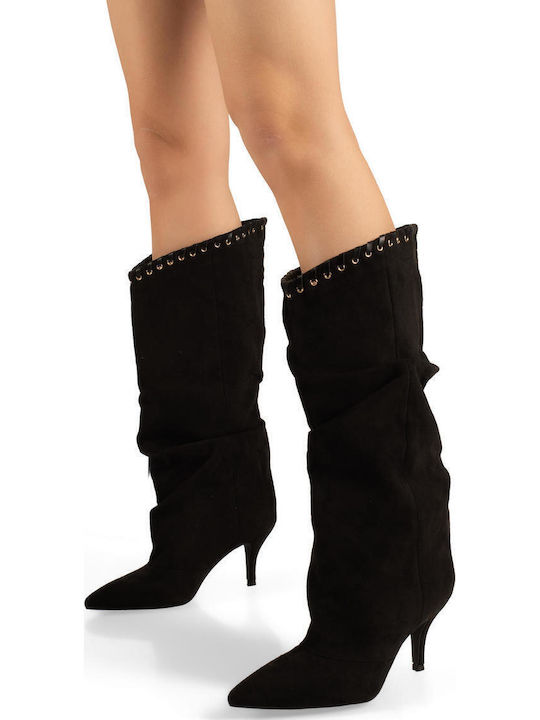 The Shoemart Black Suede Women's Boots