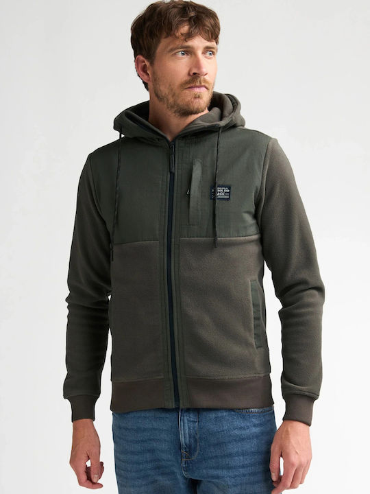 Petrol Industries Men's Fleece Hooded Jacket Kh...