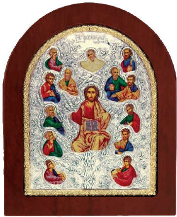 Silver Icon 11.5x12.5 The Vine Me30-203