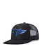 Καπέλο Jockey Trucker 3d Κέντημα Logo Μπλε Takeposition Μαύρο 6 Panel Unisex Μαύρο 56-58cm