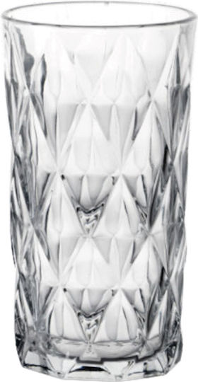 TnS Vintage Set of Glass Water Tumblers 360ml 6 Pieces
