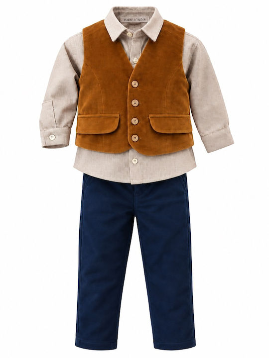 Sugar N Spice Baptism Suit for Boys Multicolour