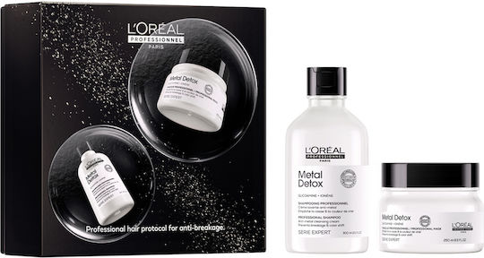 Metal Detox Duo Σετ Περιποίησης Μαλλιών Αναδόμησης & Θρέψης για Ταλαιπωρημένα Μαλλιά με Σαμπουάν & Μάσκα 2τμχ