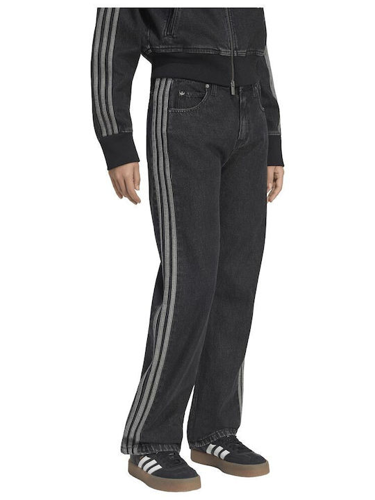 Firebird Γυναικείο Jean Παντελόνι Mid Rise σε Ίσια Γραμμή Μαύρο