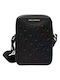 Leder Herren Tasche Sling Schwarz