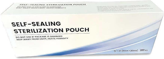WD Selbstklebende Sterilisationsbeutel 90 x 260 mm 200 Stück