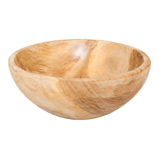 Pakketo Bol Decorativ Din Lemn Auriu 30x30x10cm