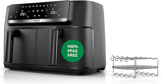 Air Fryer Series 4 cu Două Coșuri Detașabile de 9 l, Negru