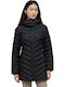 Long Women's Winter Jacket Black