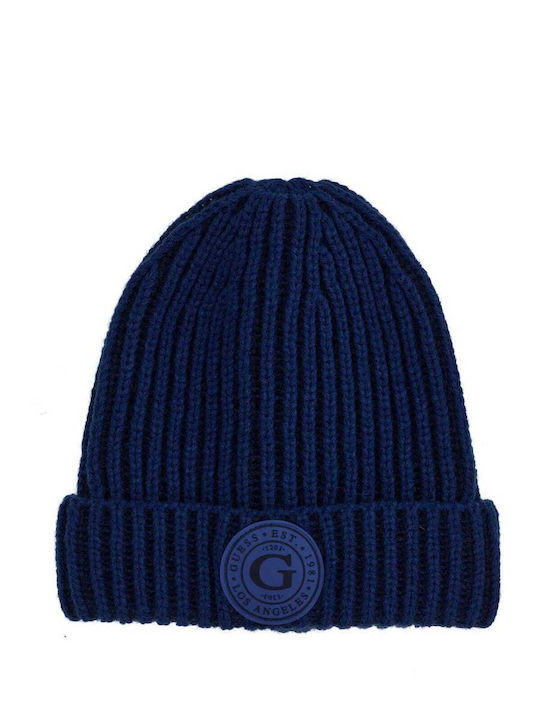 Guess Gestrickte Blaue Kindermütze