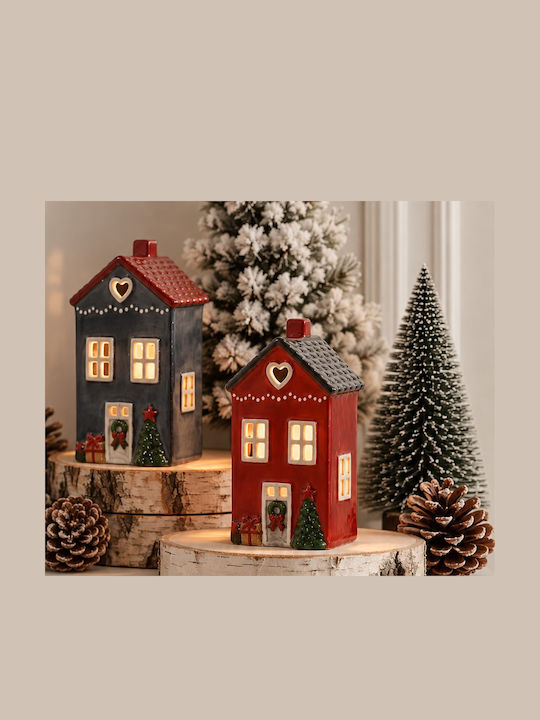 Kaemingk Figurină Ceramică de Crăciun cu Înălțimea de 20 cm