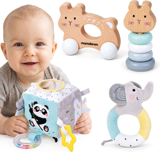 Sensorisches Holzspielzeug mit Geräuschen für Babys ab 9 Monaten