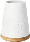 Raeder Christmas Wooden Candlestick White Poetr...