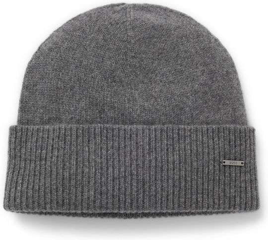 Men's Knitted Beanie in Grey