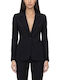 Matchbox Taillierter Blazer für Damen Schwarz