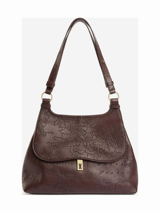 Leather Women's Flap Bag Brown