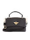 Damen-Ledertasche mit Klappe Braun Chocolate