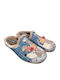 Winter Damen Hausschuhe Tiere Blau