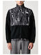 Retro Denali Bedruckte Herren-Fleecejacke Schwarz