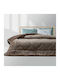 Lino Home Sherpa Comforter Double 220x220cm Erba Beige 180 GSM