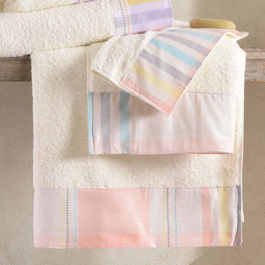 Rythmos Frame 3-Piece Bath Towel Set Salmon 500 gsm