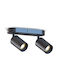 Calex Double Spotlight with GU10 Socket in Black
