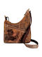 Дамска кожена чанта тип Хобо Antique Brown