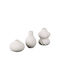 Estia Set of Decorative White Vases 3 Pieces