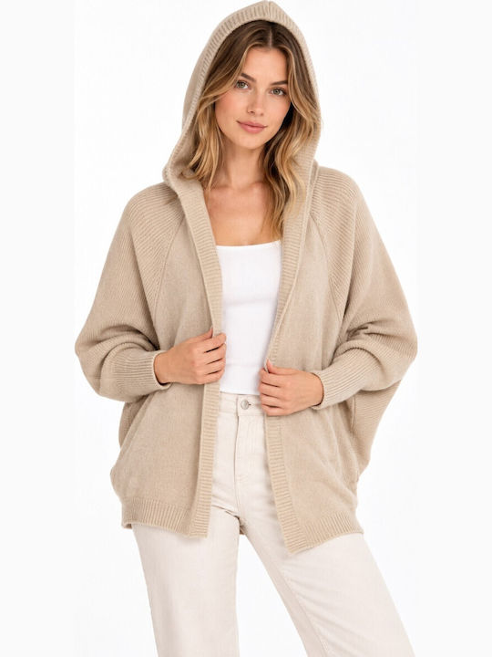 Cavalieri Gestrickte Damen-Strickjacke Beige
