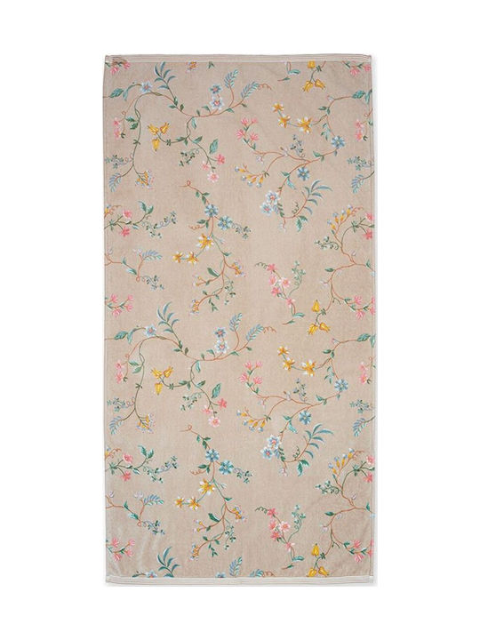 PiP Studio Кърпа за тяло Les Fleurs 70x140 см Каки