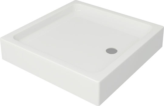Cersanit Square Porcelain Shower Tray 80x80cm