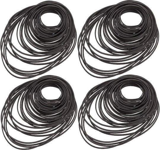 Biluer Rubber Belt Set Radio Cassette Players Dvd Players 180 Pieces Square Flat Profiles 1–3 Mm Universal Black