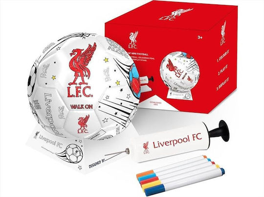 Liverpool Colour In Mini Kids' Red Football Ball