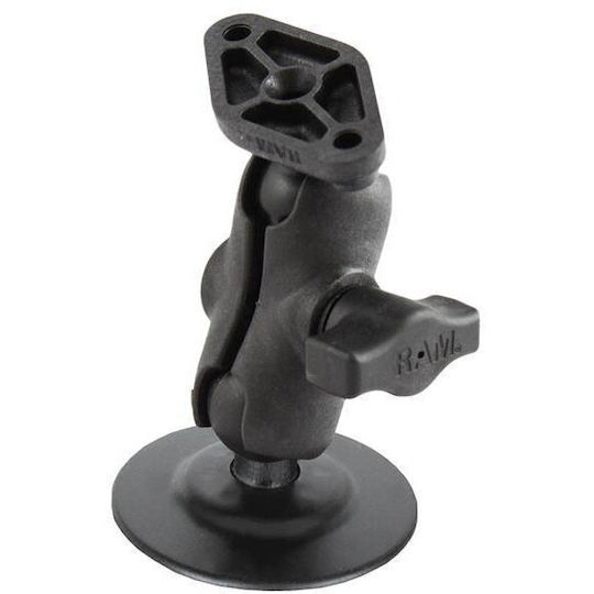 Ram Mounts Ram Flex Adhesive Double Ball Mount Diamond Plate – Short B Size