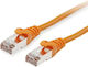 Equip S/FTP Cat.6a (Gigabit) Ethernet Network Cable 25m Orange