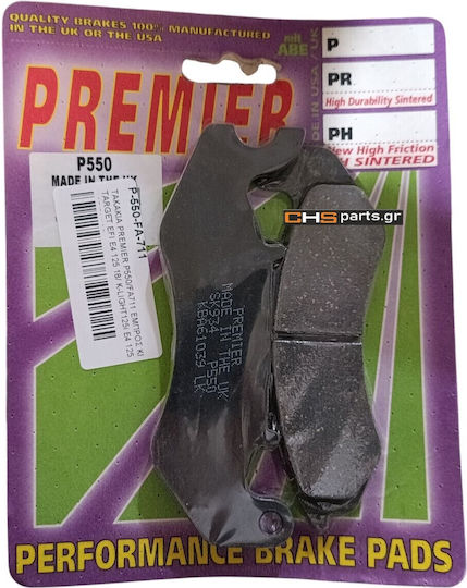 Premier Bremsbeläge P550-FA711 Vorne Keeway Target Efi E4 125 18 K-Light125i E4 125-TNT 125-BN125