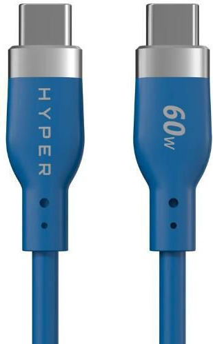 Hyper Hyperjuice Flex Usb-c Silicone Charging Cable Blue