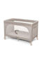 Kidnort Pătuț pliabil tip țarc cu saltea Bej 128x68cm